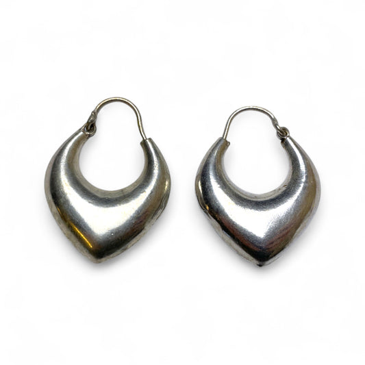 Puffy Kreolen in Herz und Tropfenform