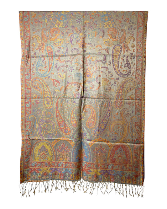 Muster Detail: Paisley Jacquard Muster Gold Orange