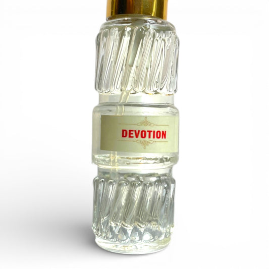 Nahaufnahme Devotion Parfuem Flasche Glasdesign Tibet Laden Schweiz