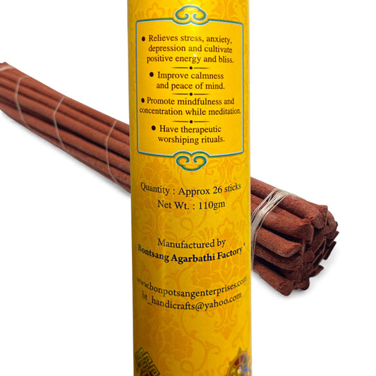 Tibetische Dhoop-Räucherstäbchen aus gepresster Kräutermasse – 100% natürlich und handgemacht
