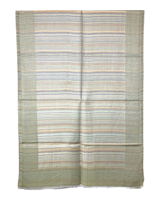 Wendeseite A: Gestreifte Bordüre Viskoseschal