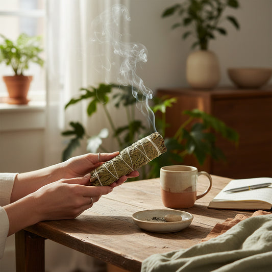 Zedernholz Räucherbündel ausgepackt – handgebunden, naturbelassen, 🧘 zur Raumreinigung, Meditation und Energieklärung