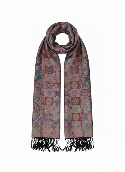 Indischer Paisley-Schal – Midnight Garden