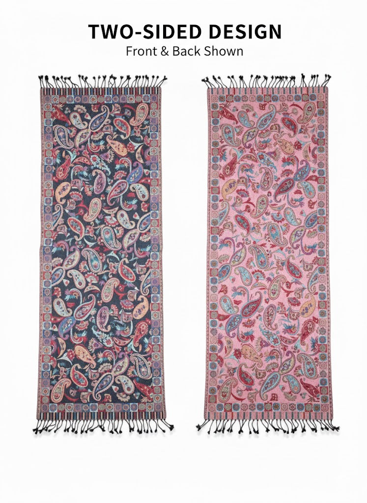 Indischer Paisley-Schal – Midnight Garden