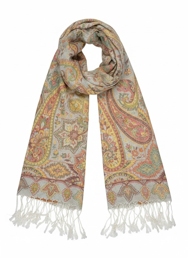 Indischer Paisley-Schal – Golden Sand