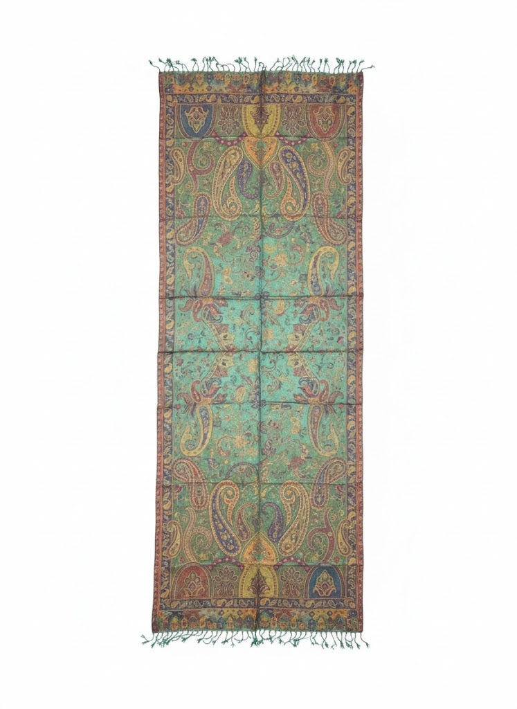 Indischer Paisley-Schal – Jade and Amethyst