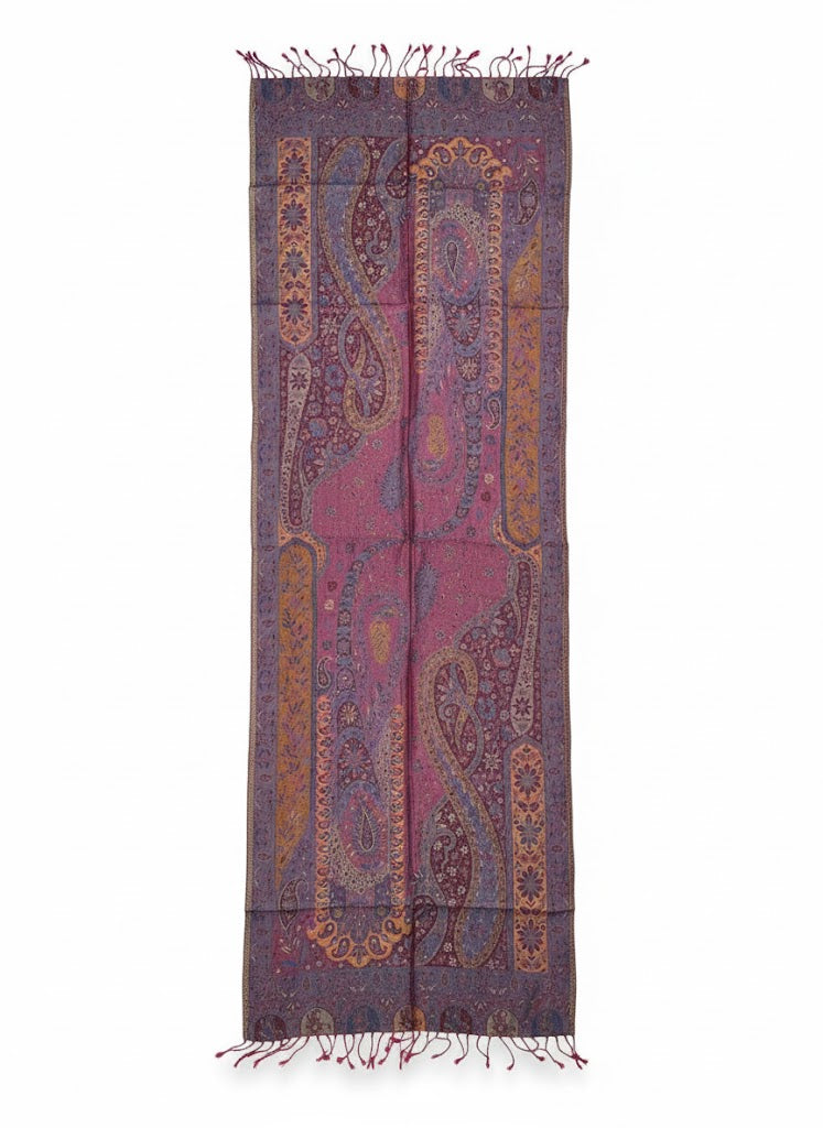 Indischer Paisley-Schal – Crimson Moon