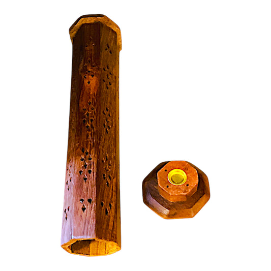 RĂ€ucherstĂ€bchenhalter "Turm" â Handgefertigt aus Holz