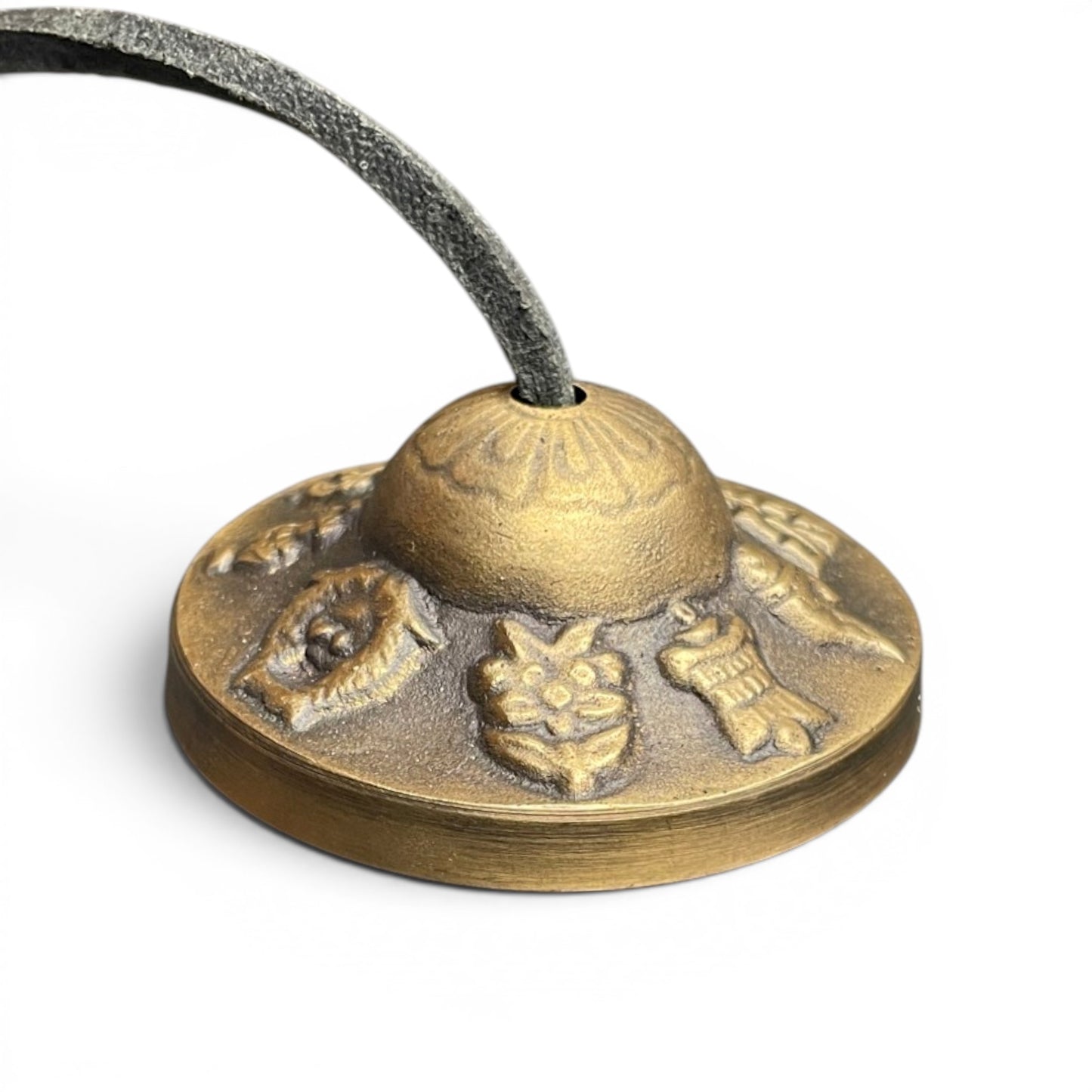 Tashi-Zimbeln Tingsha 6cm Innenseite – Lotusblüten-Strahlenmuster, Tibet Laden Bern Schweiz