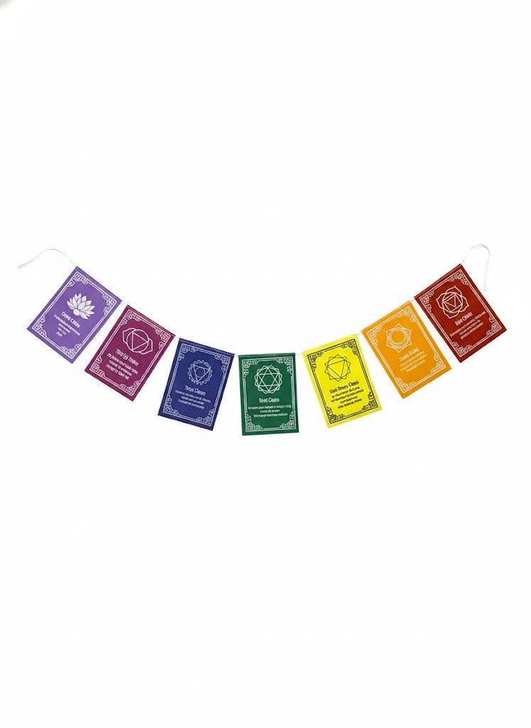 Tibetische Gebetsfahnen Viskose 7 Chakras