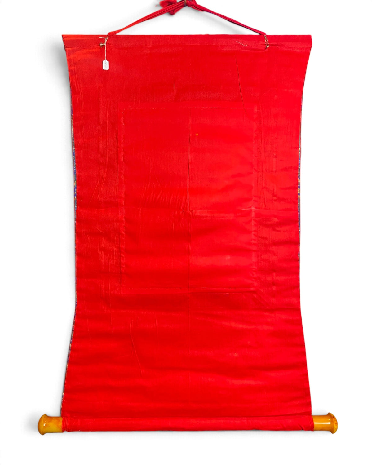 Retro del thangka in cotone rosso con cordino per appenderlo