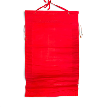 Retro del thangka Manjushri in cotone rosso