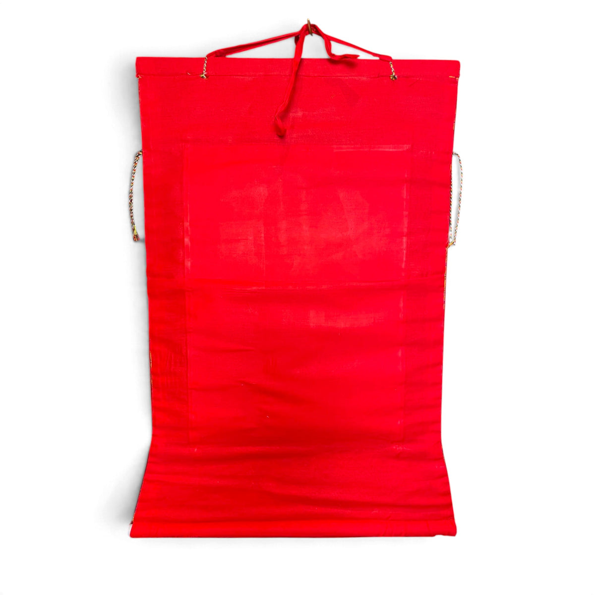 Thangka Buddha della Medicina, retro in cotone rosso – Himalaya Vibes
