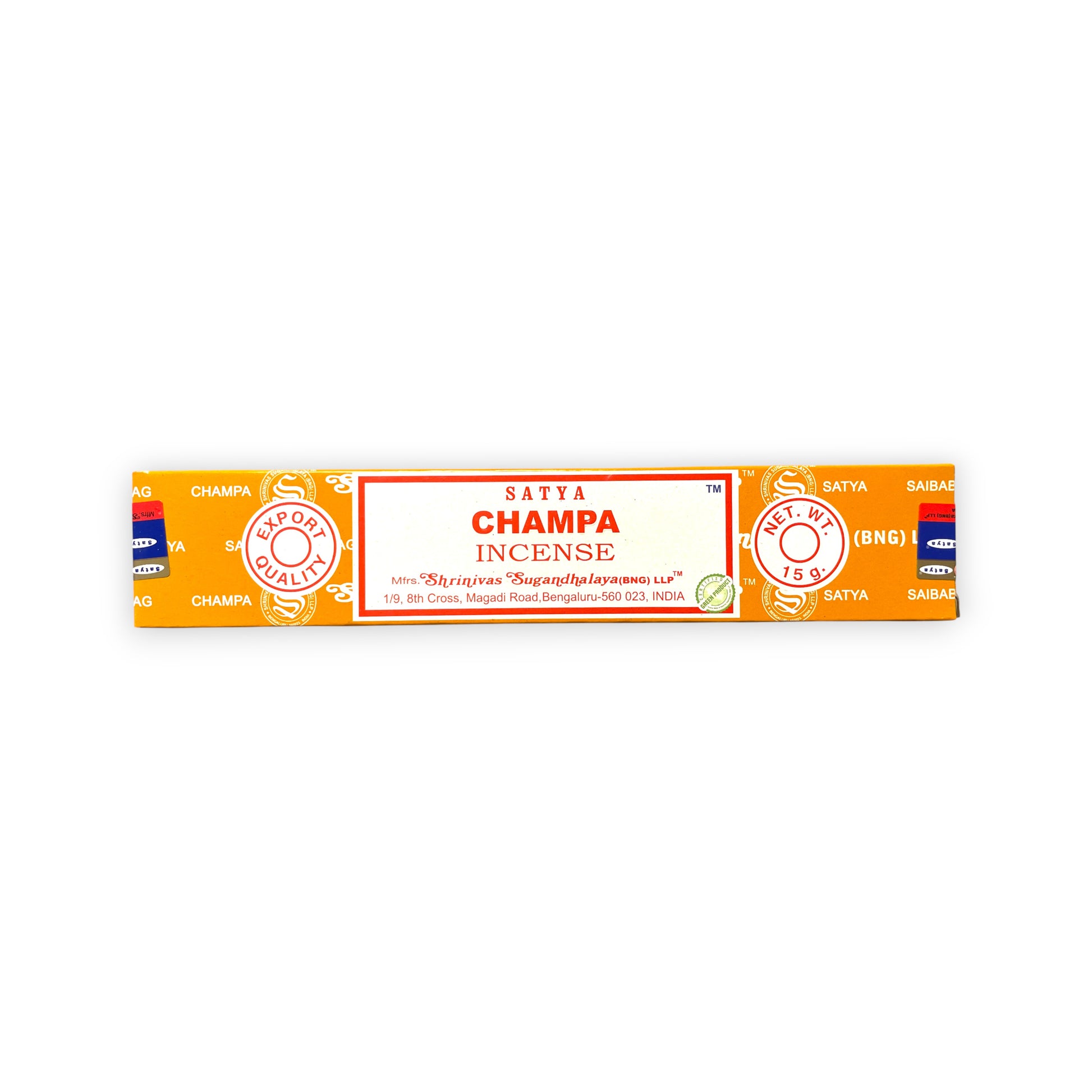 Champa Satya Räucherstäbchen 15 g – handgerollt, Blumenduft für Meditation und Yoga