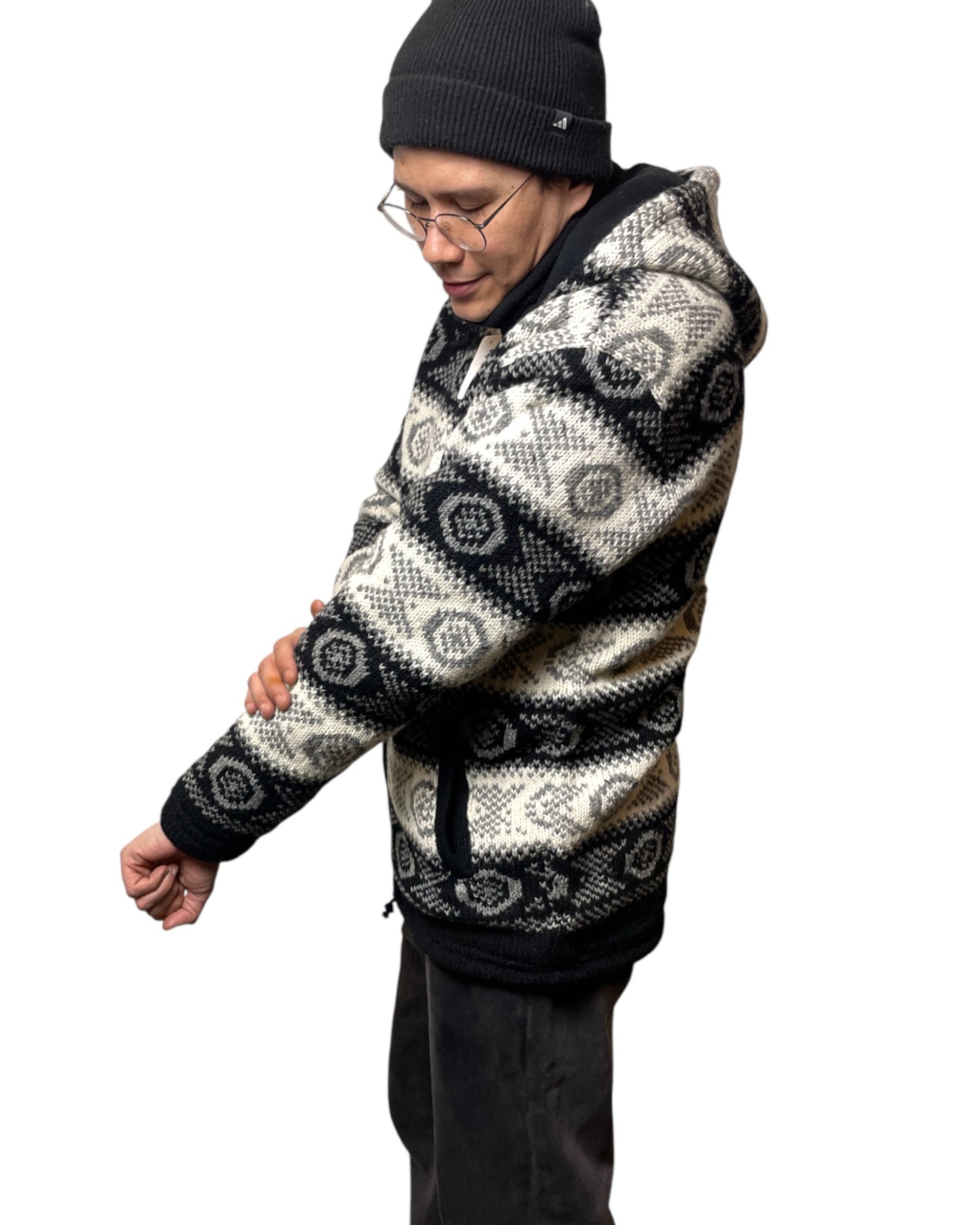 „Chandol“ – Handgestrickte Wolljacke Nepal Front