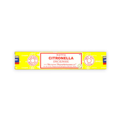 Citronella - Satya Räucherstäbchen 15g front