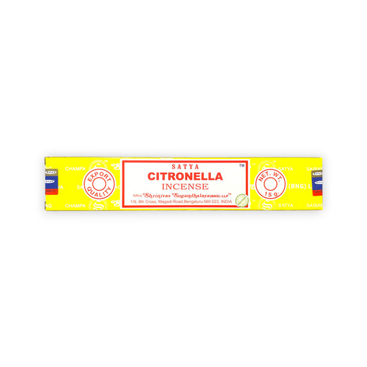Citronella - Satya Räucherstäbchen 15g front