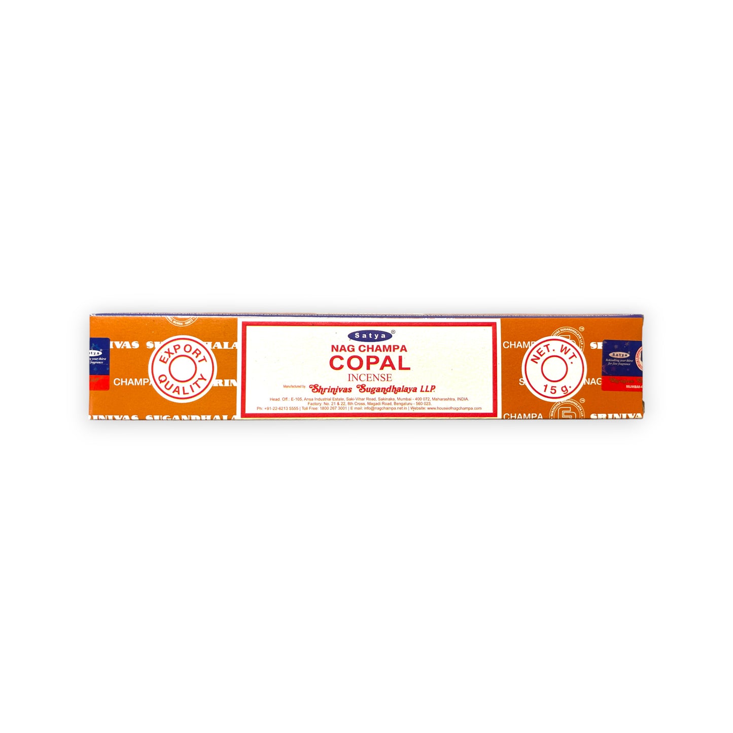 Copal (Kopalharz) - Satya Räucherstäbchen 15g Front