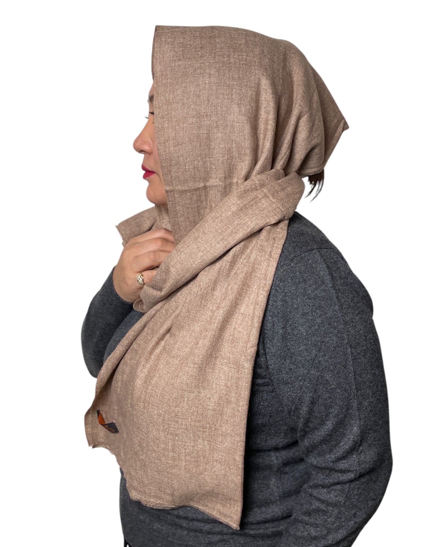 „Desert Sand“  – Handgewebter Kaschmir-Schal aus Nepal Tuch