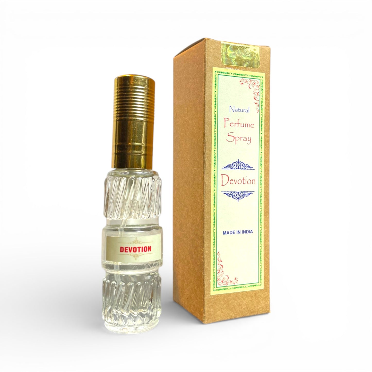 Devotion Natuerliches Spray Parfuem 50 ml Flasche mit Verpackung Himalaya Vibes Bern