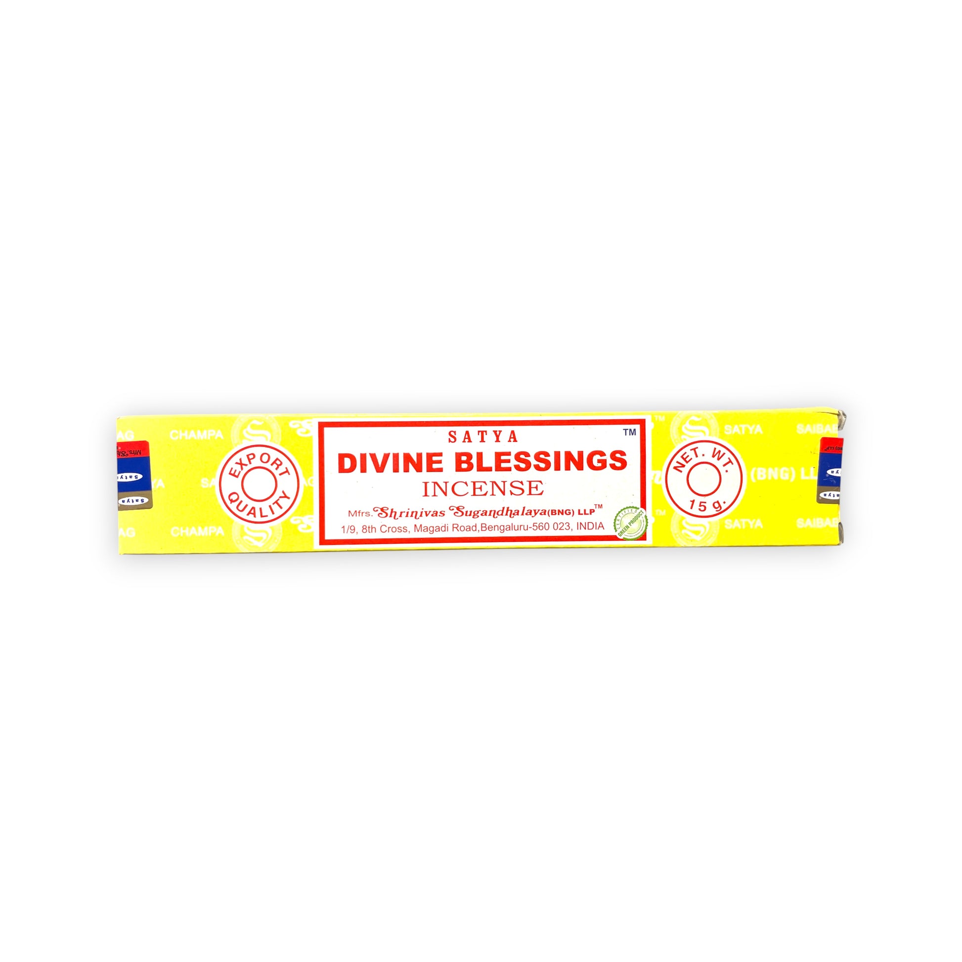 Divine Blessings - Satya Räucherstäbchen 15g Front