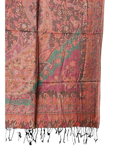 Fransen: Schwarze Tassel Fransen Paisley Schal