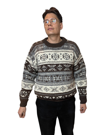 Groessentabelle „Tamang“ – Handgestrickter Nepal-Pullover Form