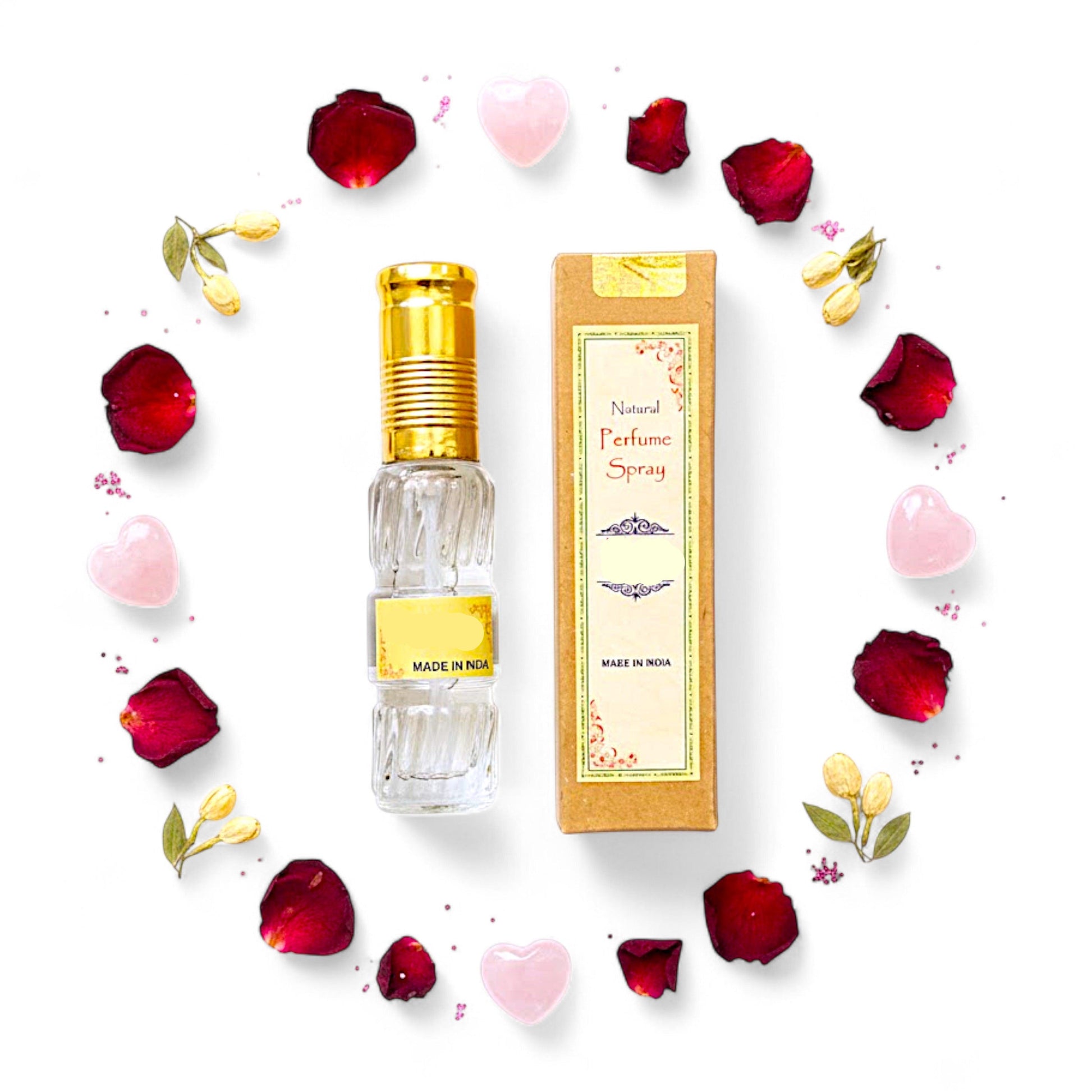 Heart Energy – Natuerliches Spray Parfuem 50 ml in Glasflasche mit Packung. Natuerlicher, alkoholfreier Duft, fruchtig-blumig und leicht orientalisch. Ideal fuer Handtasche oder Reise.