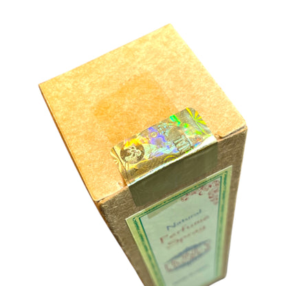 Holografisches Sicherheitssiegel auf der Verpackung von Geissblatt Honey Suckle Parfuem Spray