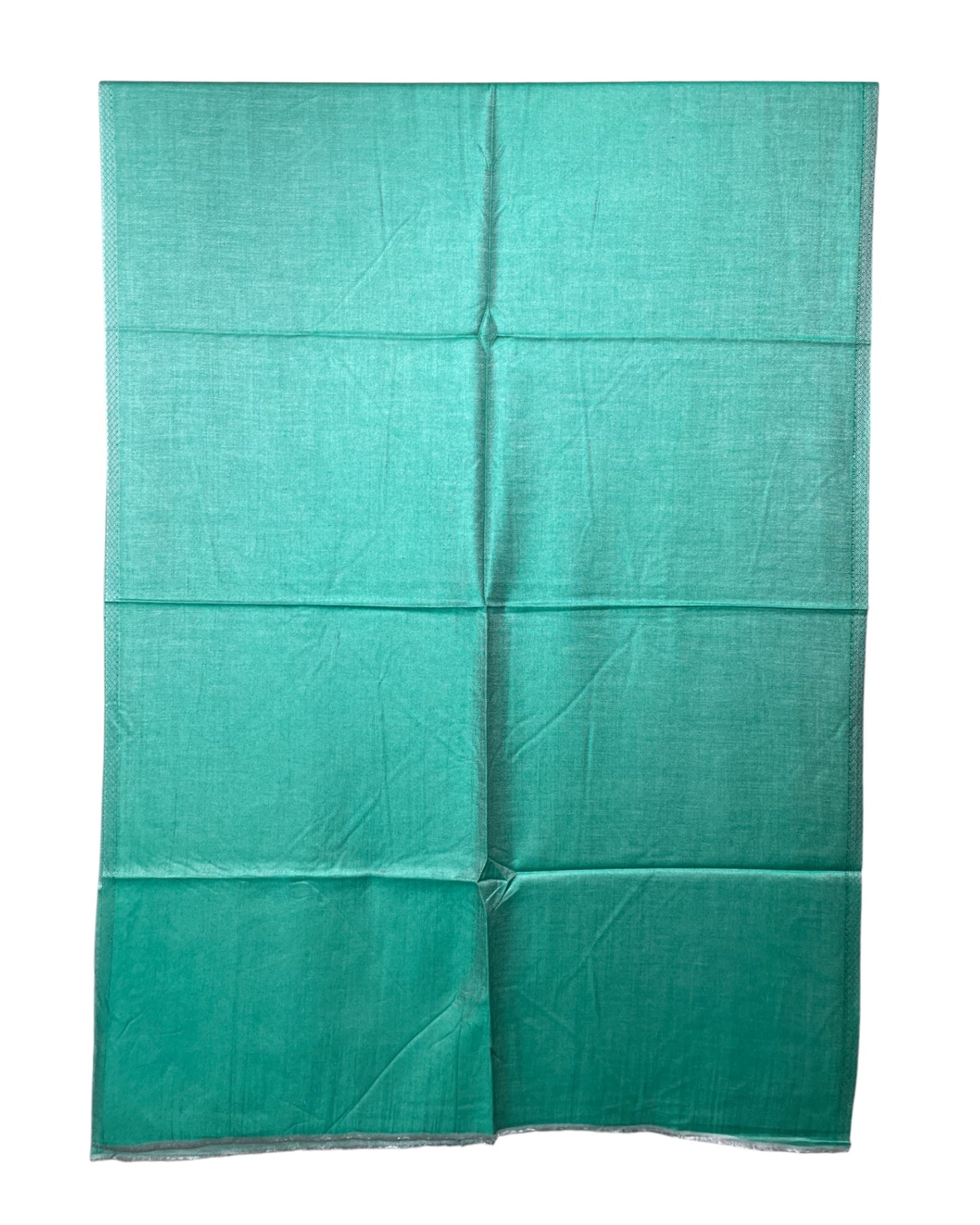 Original Seidenschal aus Indien in Smaragdgrün – Luxuriöses Seidentuch