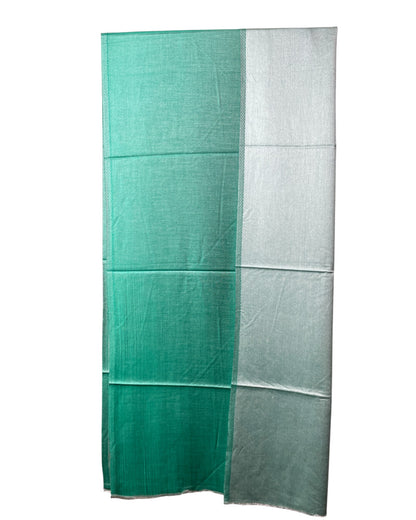 Original Seidenschal aus Indien in Smaragdgrün – Luxuriöses Seidentuch