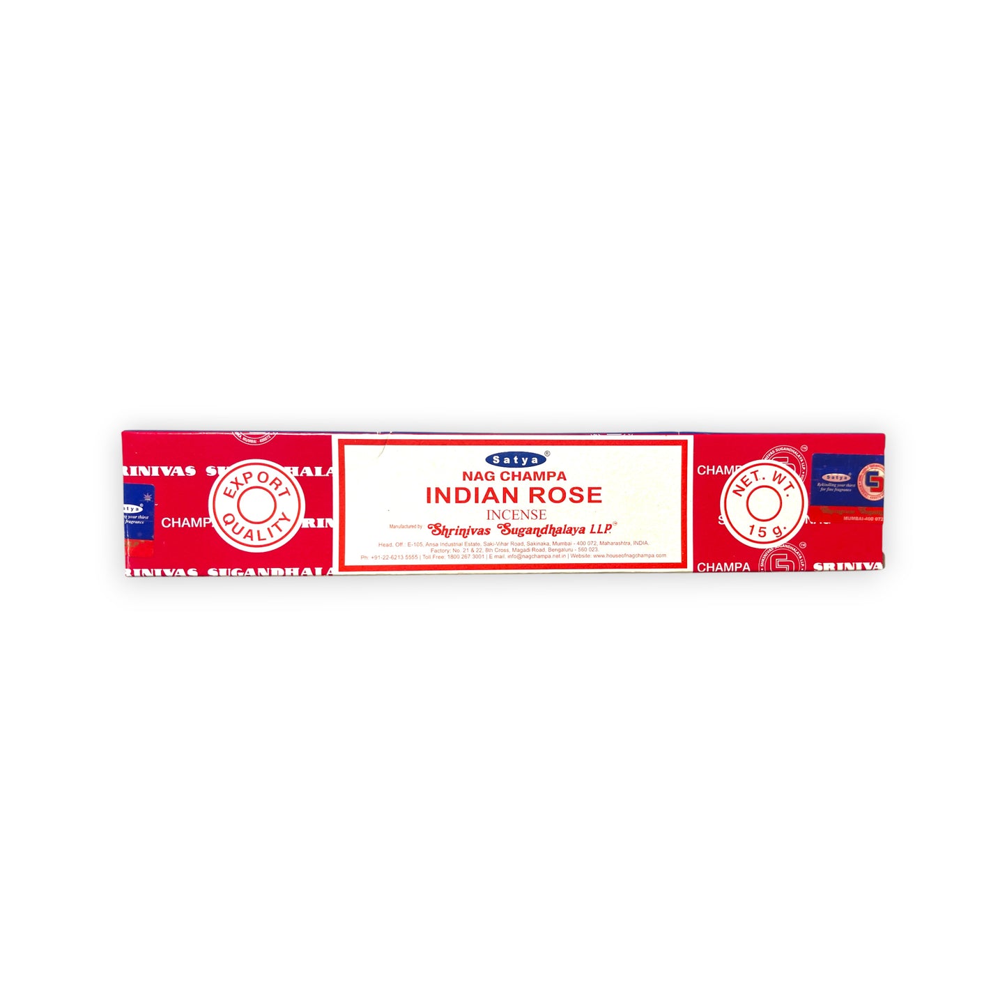 Indian Rose - Satya Räucherstäbchen 15g