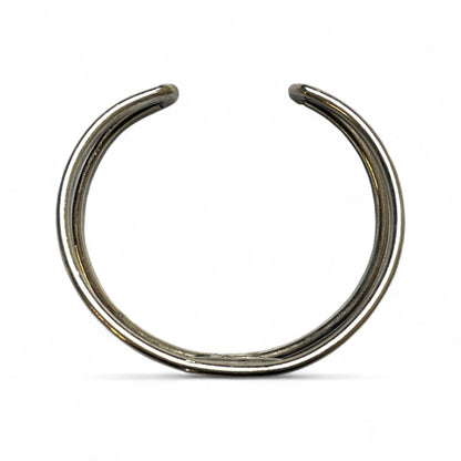 Armreif Spirale – Messing Gold / Silber (Ø 7 cm)