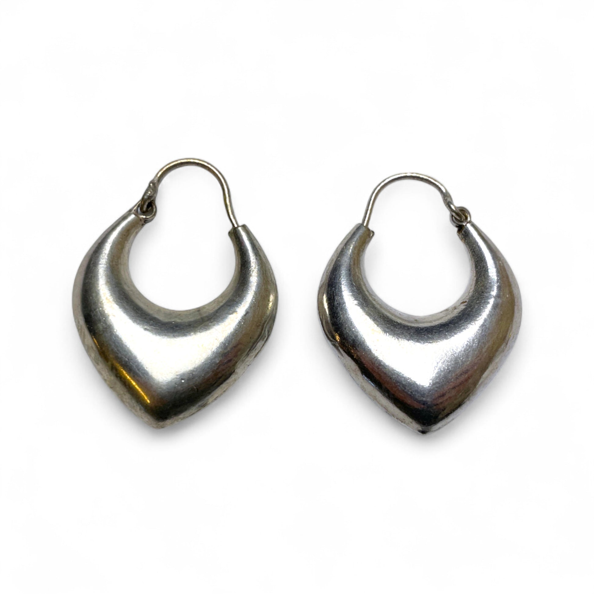 Puffy Kreolen in Herz und Tropfenform