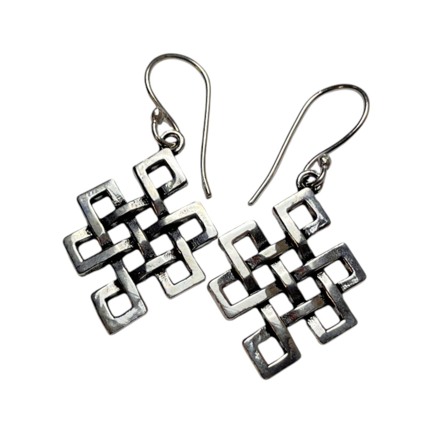 Hängeohrringe Endloser Knoten Spirituell, Elegant & Zeitlos