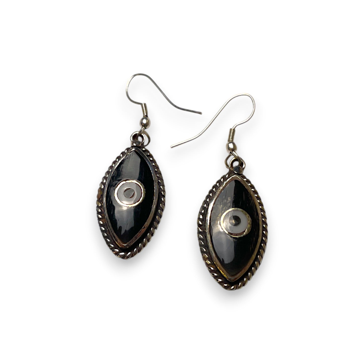 Silber Ohrhänger Evil Eye 40 mm