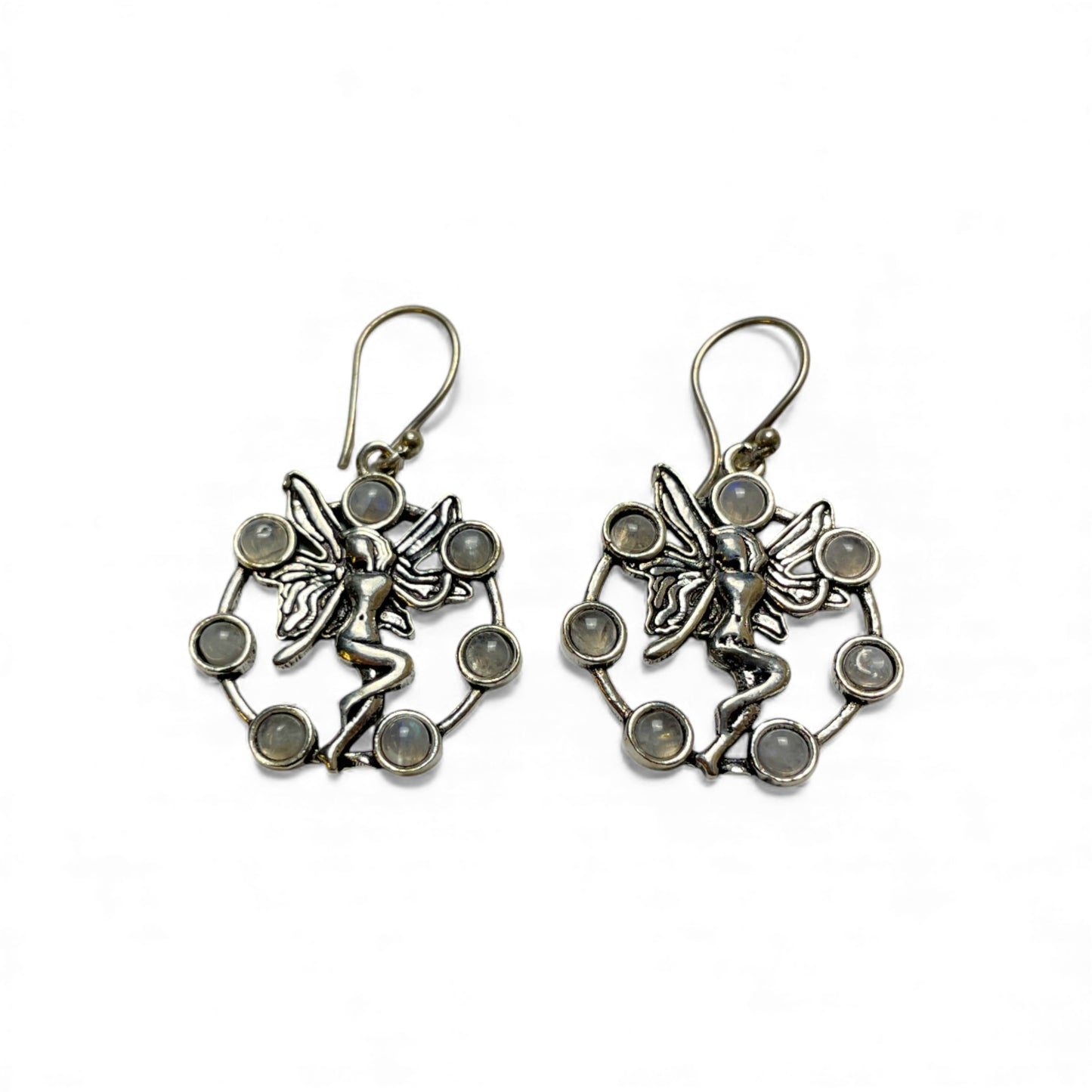 Feen Hängeohrringe mit Edelsteinen Märchenhaft & Filigran , 40 mm