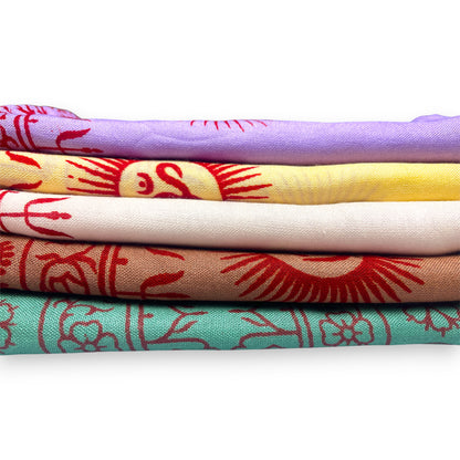 Indisches Tuch Lungi Schal & Sarong OM 185x95 cm