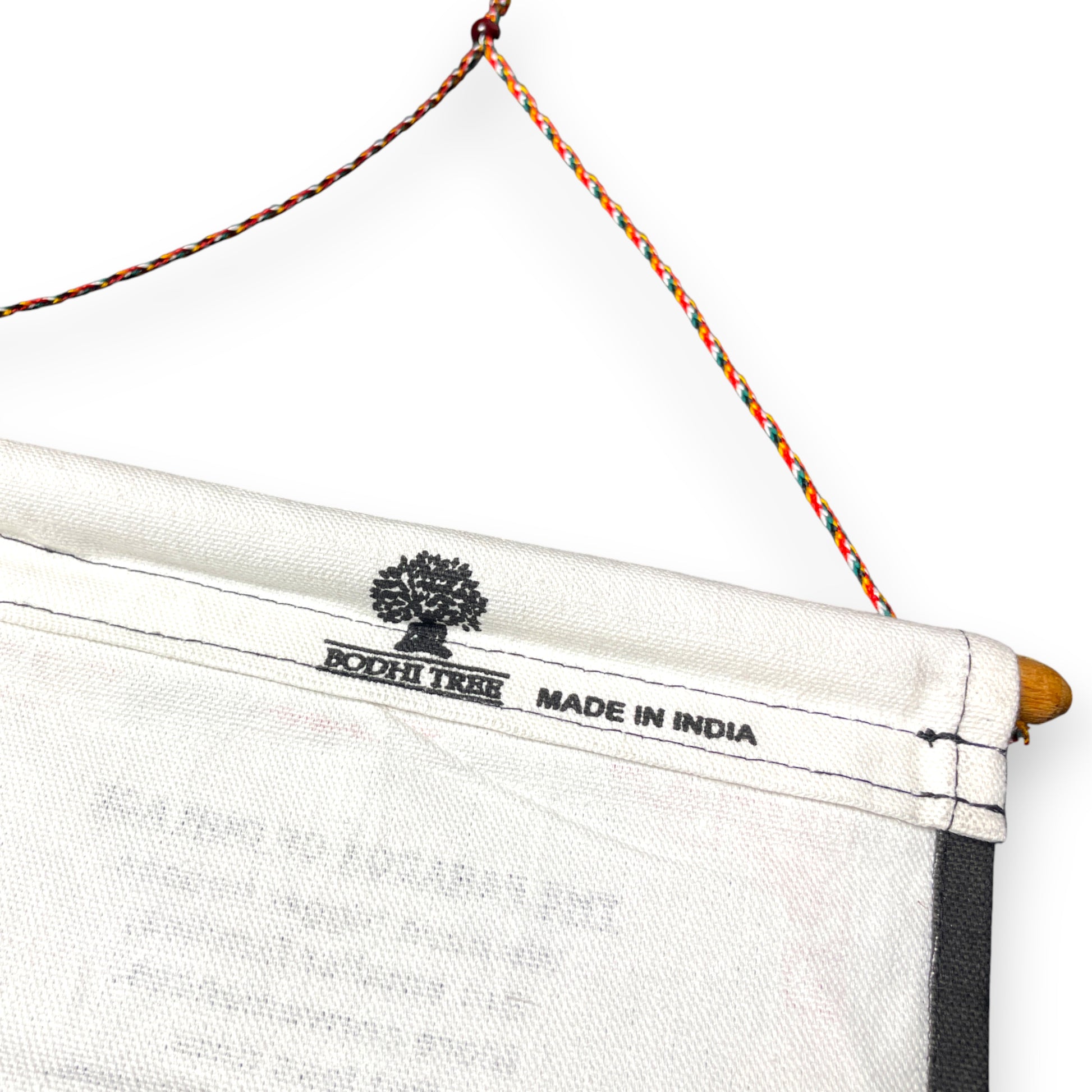 Wandbehang Das Paradox unserer Zeit Thangka mit Dalai Lama Zitat Aufängung