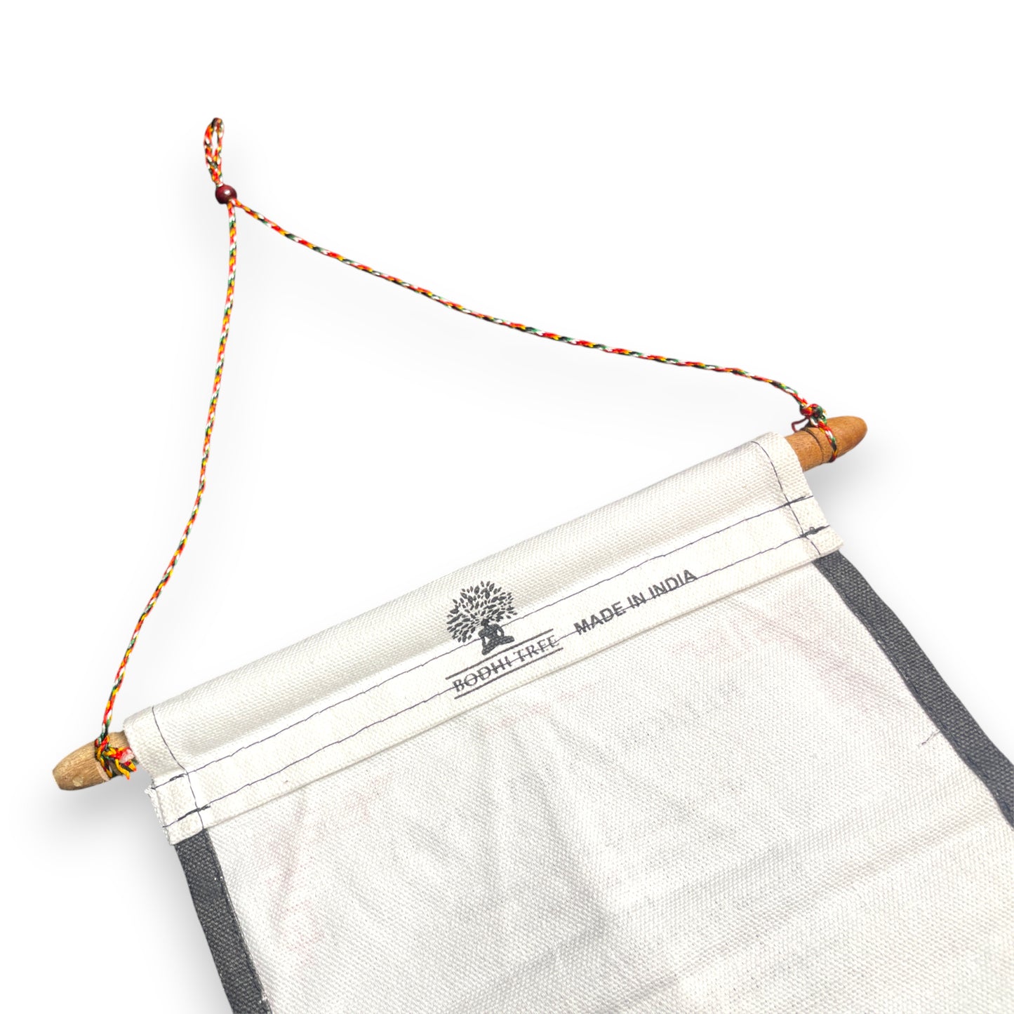 Wandbehang Religiöse Vielfalt Tibetische Thangka-Schriftrolle mit Dalai Lama Zitat Schnur