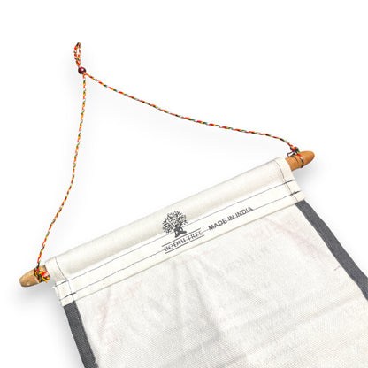 Wandbehang Religiöse Vielfalt Tibetische Thangka-Schriftrolle mit Dalai Lama Zitat Schnur