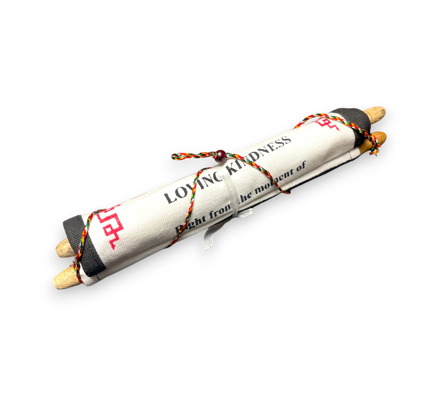 Wandbehang Liebende Güte Tibetische Thangka-Schriftrolle mit Dalai Lama Zitat Rolle