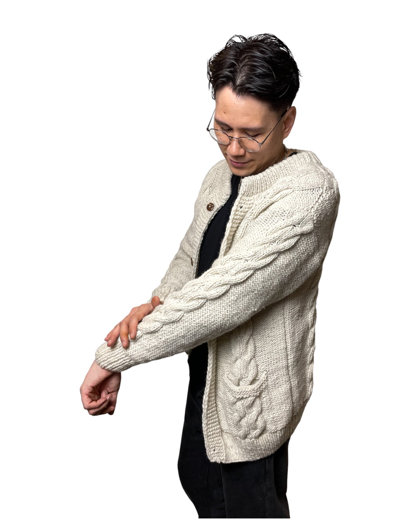 „Sangachok“ – Handgestrickter Nepal-Cardigan