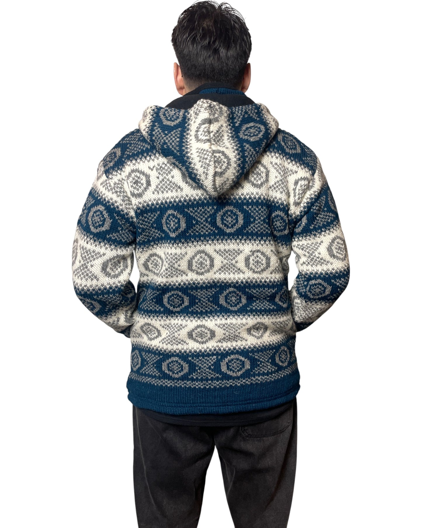 „Khule“ – Handgestrickte Nepal-Wolljacke