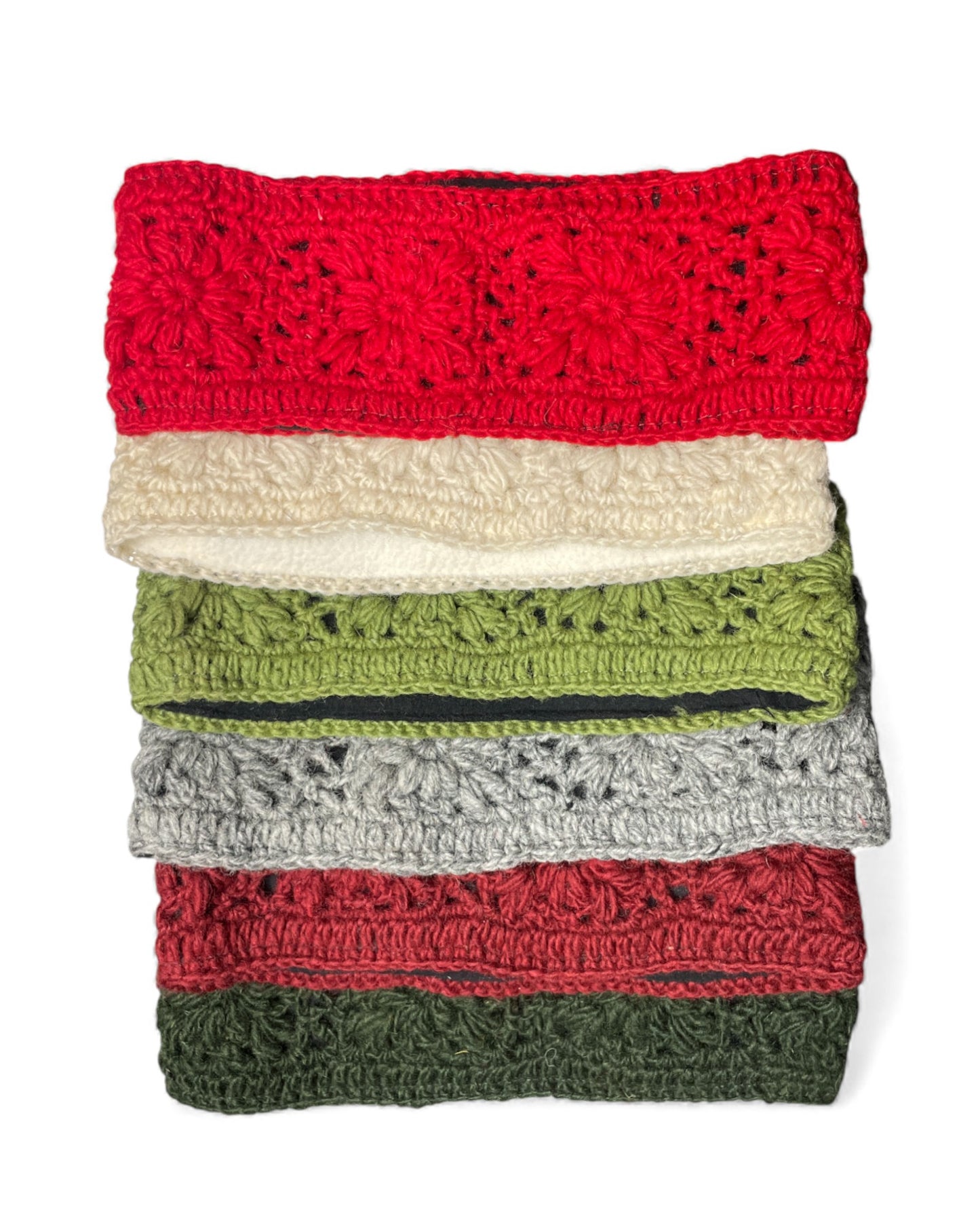 „Langtang“ – Handgehäkelte Nepal-Stirnbänder alle farben