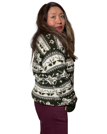 „Loru“ Handgestrickter Nepal-Pullover Seite