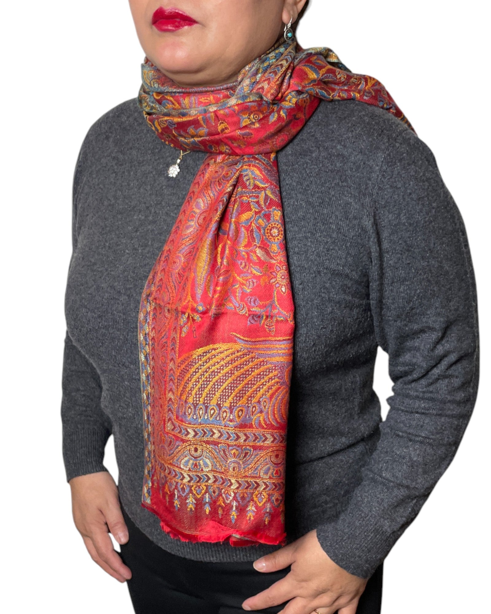 Luxus Schal Kapuzenschal Strickschal Wollschal Stola