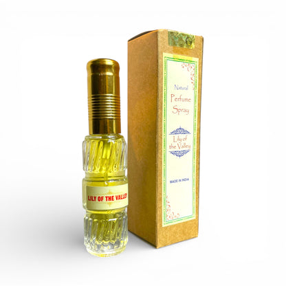Maigloeckchen Lily of the Valley Natuerliches Spray Parfuem 50 ml Flasche mit Verpackung Himalaya Vibes Bern