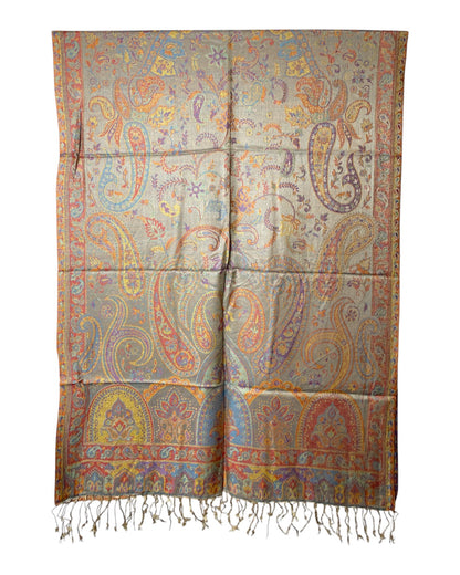 Muster Detail: Paisley Jacquard Muster Gold Orange