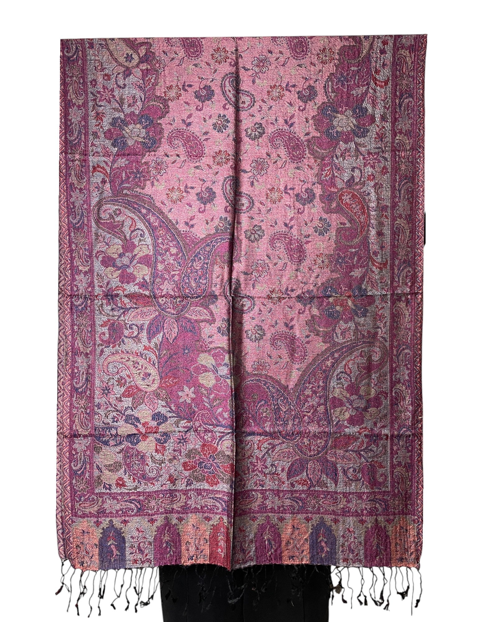 Muster Detail: Paisley Muster Jacquard Schal Indien